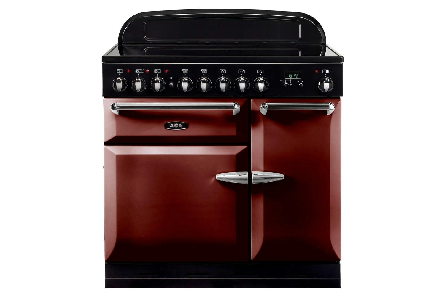 Stanley Supreme Deluxe 90cm Induction Range Cooker | SUP90EICBY | Cranberry