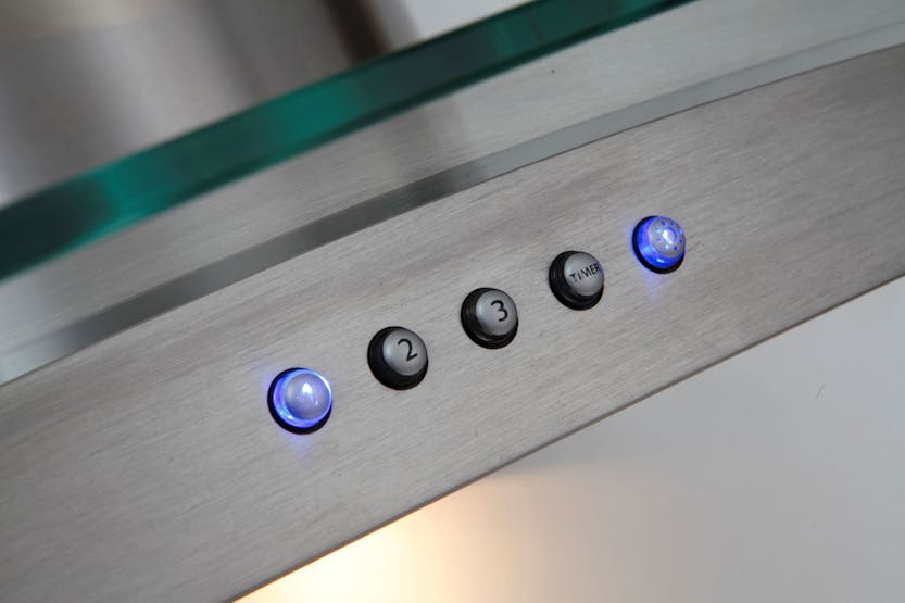 Luxair 60cm Curved Glass Chimney Hood | LA60CVDGLSS Luxair 60cm Curved Glass Chimney Hood | LA60CVDGLSS