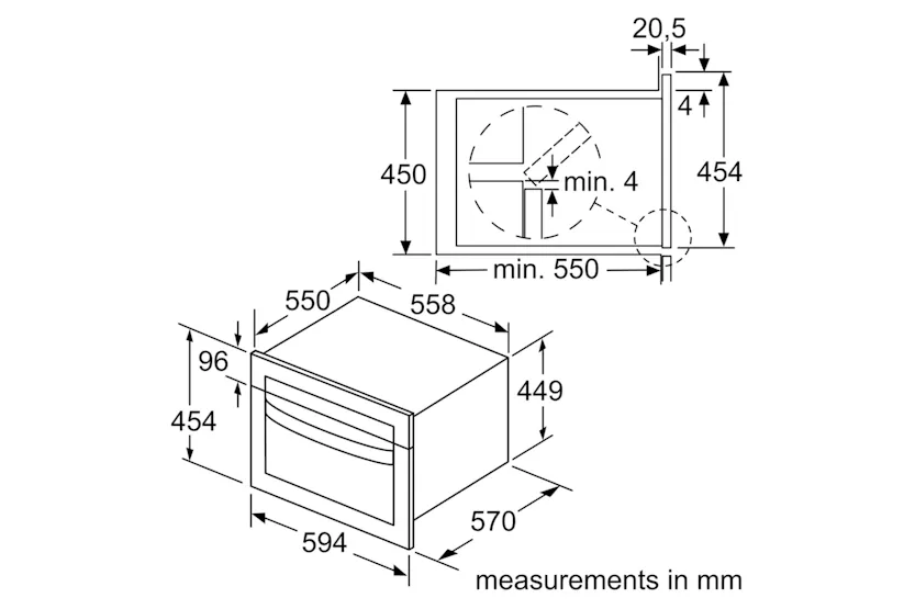 Bosch Series 4 44L 900W Built-in Combination Microwave | CMA583MS0B | Stainless Steel Bosch Series 4 44L 900W Built-in Combination Microwave | CMA583MS0B | Stainless Steel