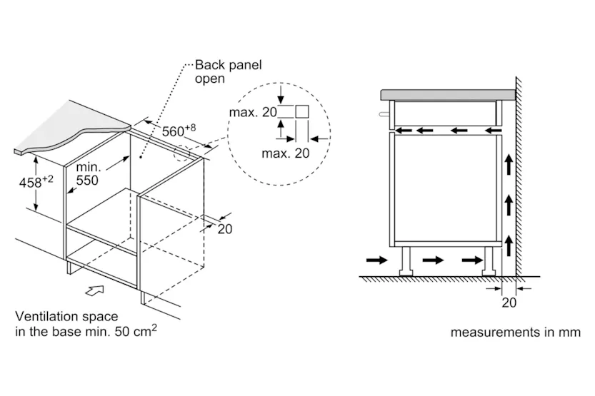 Bosch Series 4 44L 900W Built-in Combination Microwave | CMA583MS0B | Stainless Steel Bosch Series 4 44L 900W Built-in Combination Microwave | CMA583MS0B | Stainless Steel