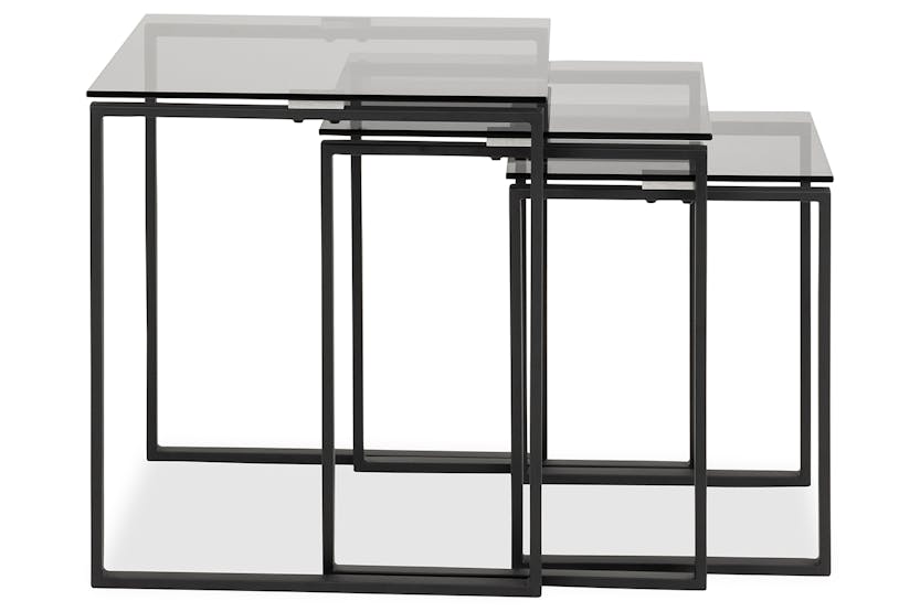 Trey Nest of Tables | Smoked Trey Nest of Tables | Smoked