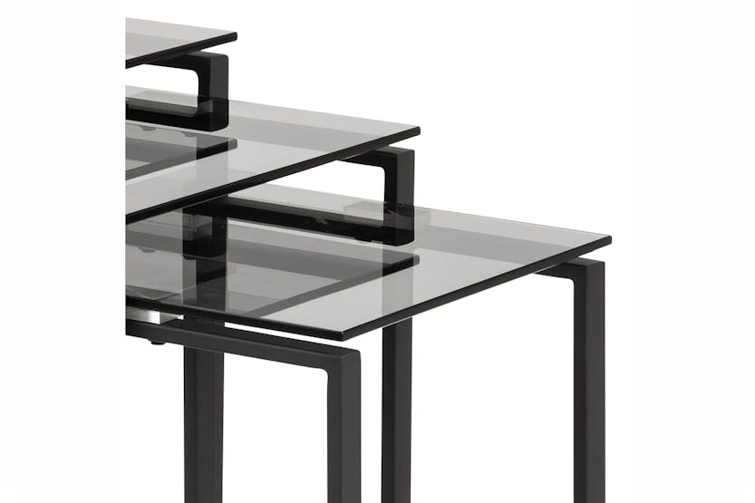 Trey Nest of Tables | Smoked Trey Nest of Tables | Smoked