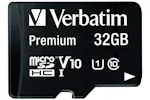 Verbatim Premium Micro SDHC Memory Card with Adapter | 32GB Verbatim Premium Micro SDHC Memory Card with Adapter | 32GB