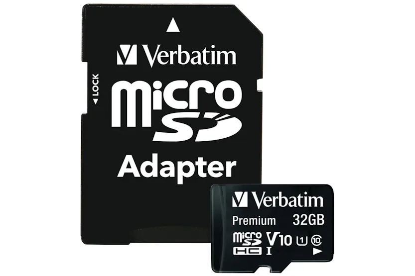 Verbatim Premium Micro SDHC Memory Card with Adapter | 32GB Verbatim Premium Micro SDHC Memory Card with Adapter | 32GB