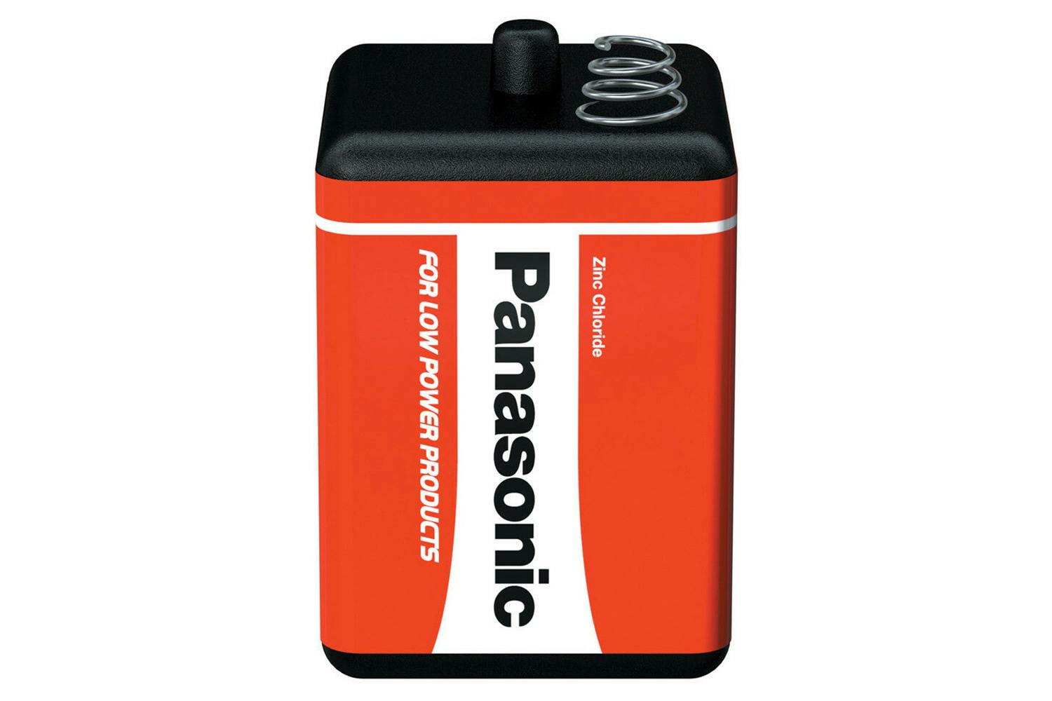 Panasonic 6V Zinc Chloride Battery with Spring
