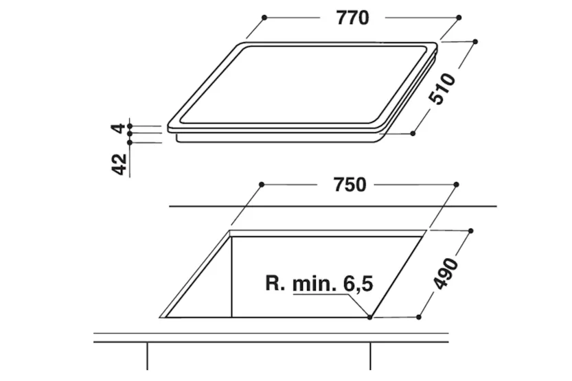 Hotpoint 77cm Electric Ceramic Hob | HR724BH Hotpoint 77cm Electric Ceramic Hob | HR724BH
