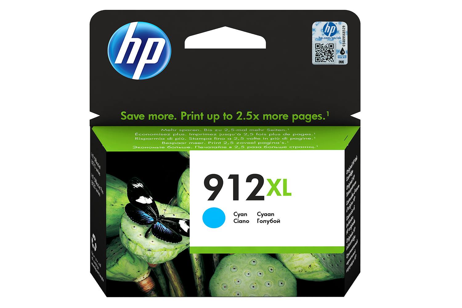 HP 912XL High Yield Original Ink Cartridge | Cyan