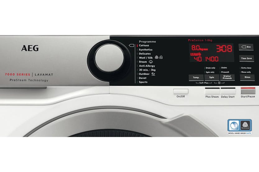 AEG 7000 Series 8kg Freestanding Washing Machine | L7FEE865R AEG 7000 Series 8kg Freestanding Washing Machine | L7FEE865R