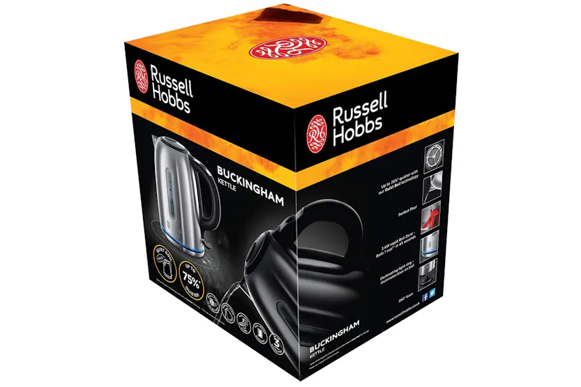 Russell Hobbs 1.7L Buckingham Quiet Boil Kettle | 20460 | Stainless Steel Russell Hobbs 1.7L Buckingham Quiet Boil Kettle | 20460 | Stainless Steel