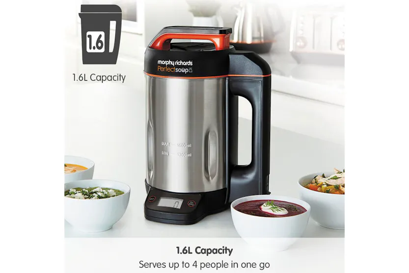Morphy Richards Perfect Soup Maker with Scales | 501025 | Stainless Steel Morphy Richards Perfect Soup Maker with Scales | 501025 | Stainless Steel