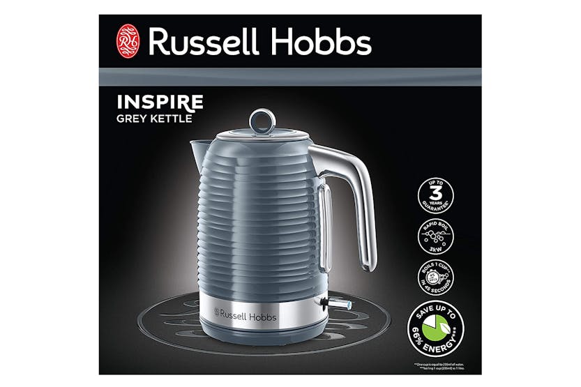 Russell Hobbs 1.7L Inspire Electric Kettle | 24363 | Grey Russell Hobbs 1.7L Inspire Electric Kettle | 24363 | Grey
