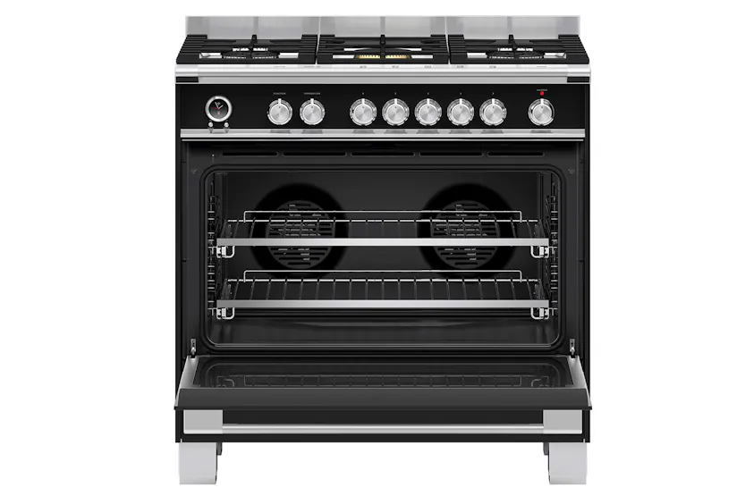 Fisher & Paykel 90cm Dual Fuel Range Cooker | OR90SCG6B1 | Black Fisher & Paykel 90cm Dual Fuel Range Cooker | OR90SCG6B1 | Black