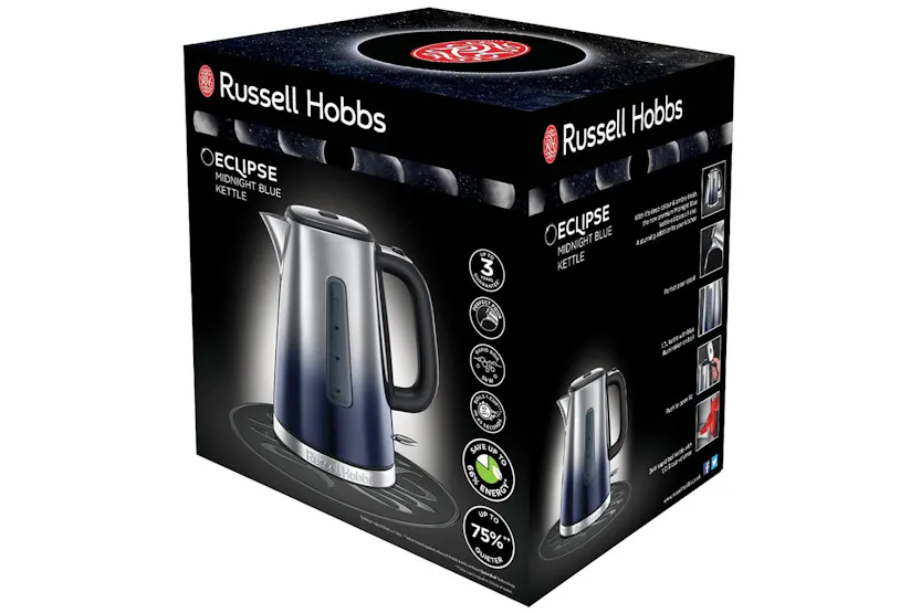 Russell Hobbs 1.7L Eclipse Kettle | 25111 | Midnight Blue Russell Hobbs 1.7L Eclipse Kettle | 25111 | Midnight Blue