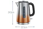 Russell Hobbs 1.7L Eclipse Kettle | 25113 | Copper Sunset Russell Hobbs 1.7L Eclipse Kettle | 25113 | Copper Sunset