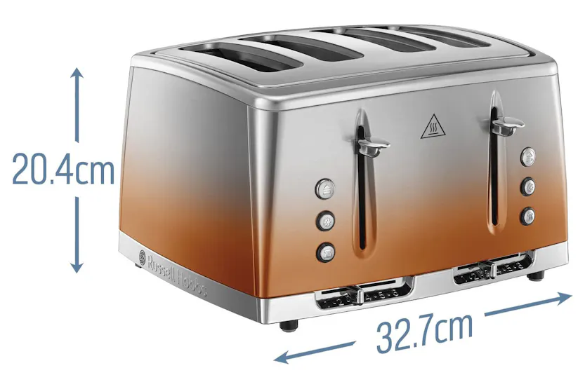 Russell Hobbs Eclipse 4 Slice Toaster | 25143 | Copper Sunset Russell Hobbs Eclipse 4 Slice Toaster | 25143 | Copper Sunset