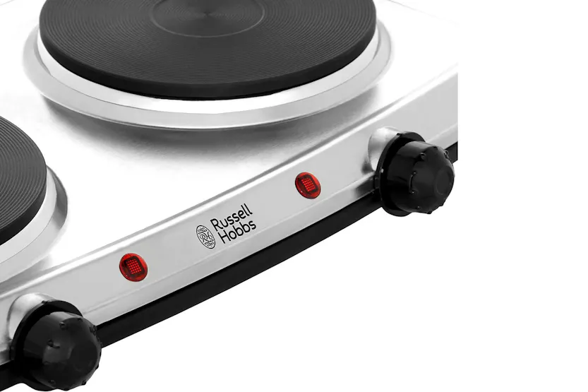 Russell Hobbs 2 Plate Mini Hob | 15199 | Stainless Steel Russell Hobbs 2 Plate Mini Hob | 15199 | Stainless Steel