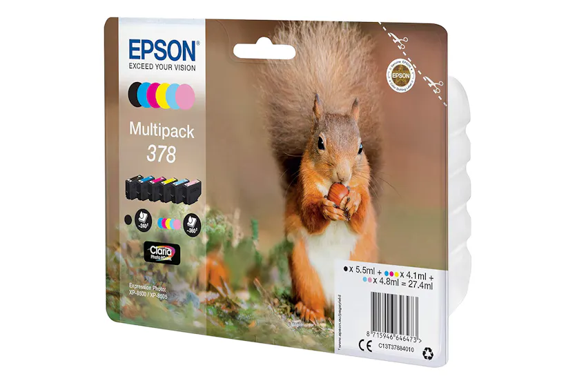 Epson 378 Squirrel Multipack Ink Cartridge Epson 378 Squirrel Multipack Ink Cartridge