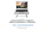 Macally Ultra Slim Bluetooth Wireless Keyboard | Brushed Stainless Steel Macally Ultra Slim Bluetooth Wireless Keyboard | Brushed Stainless Steel