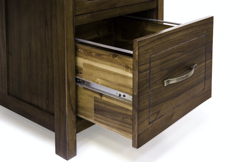 Ebony Office Desk | Large | 7 Drawers Ebony Office Desk | Large | 7 Drawers