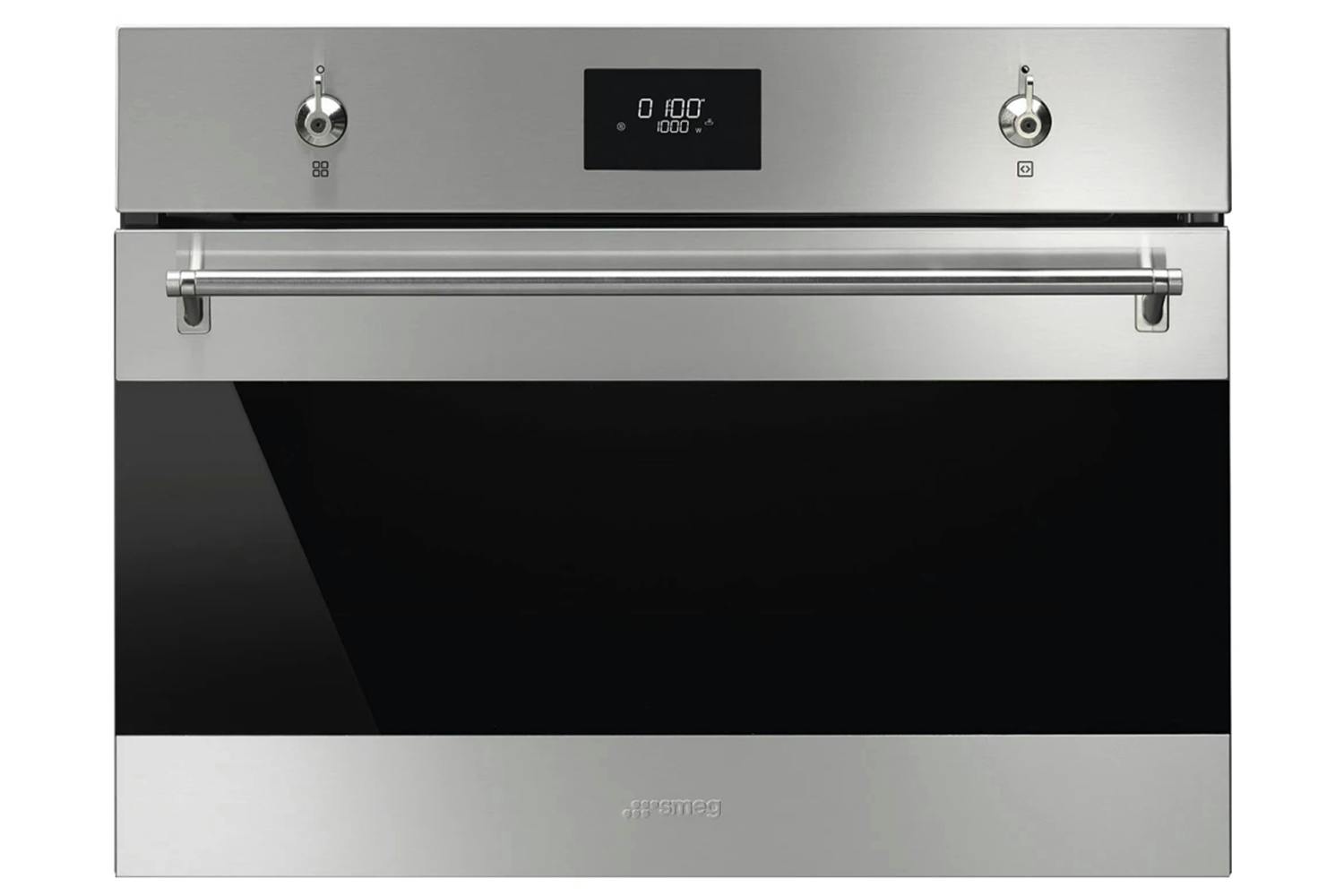 Smeg 40L 1000W Built-in Combination Microwave Oven | SF4301MCX | Stainless Steel