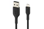 Belkin Boost Charge Braided Lightning to USB-A Cable | 1m | Black Belkin Boost Charge Braided Lightning to USB-A Cable | 1m | Black