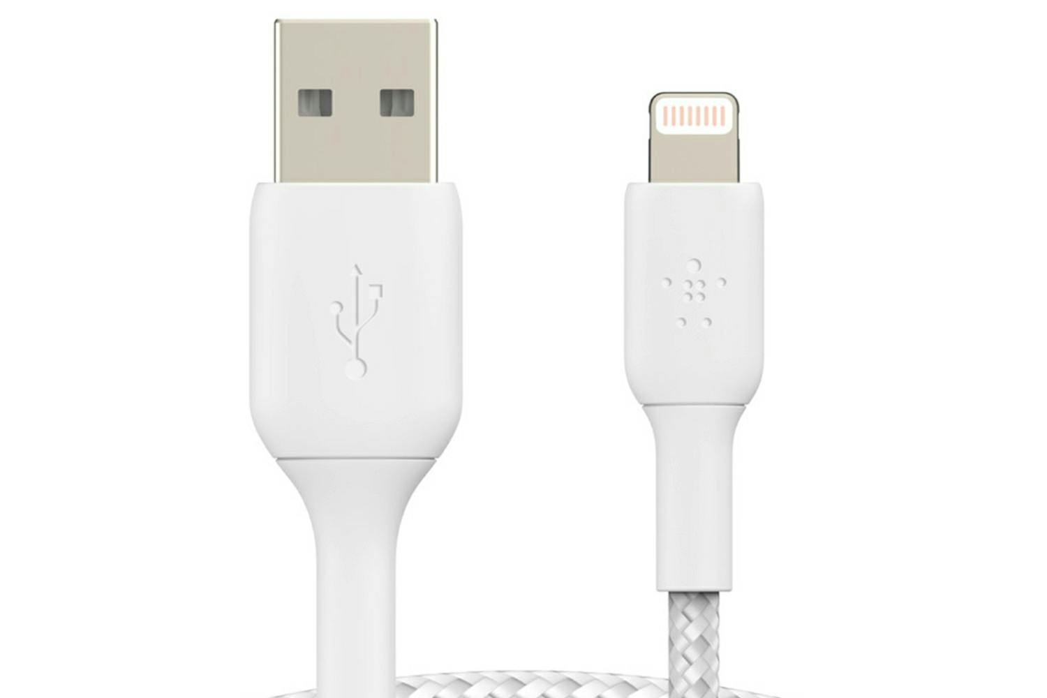 Belkin Boost Charge Braided Lightning to USB-A Cable | 1m | White