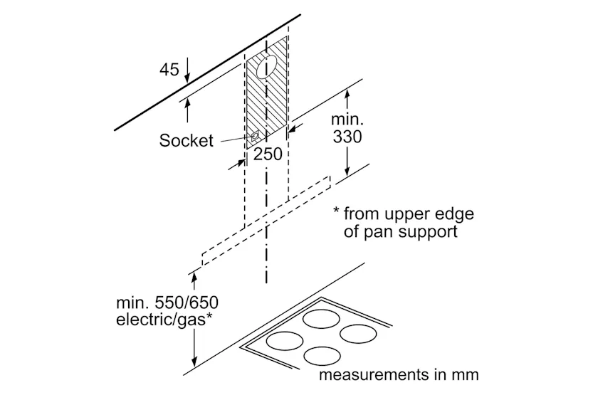 Neff N50 Wall Mounted Chimney Hood | D94BHM1N0B Neff N50 Wall Mounted Chimney Hood | D94BHM1N0B