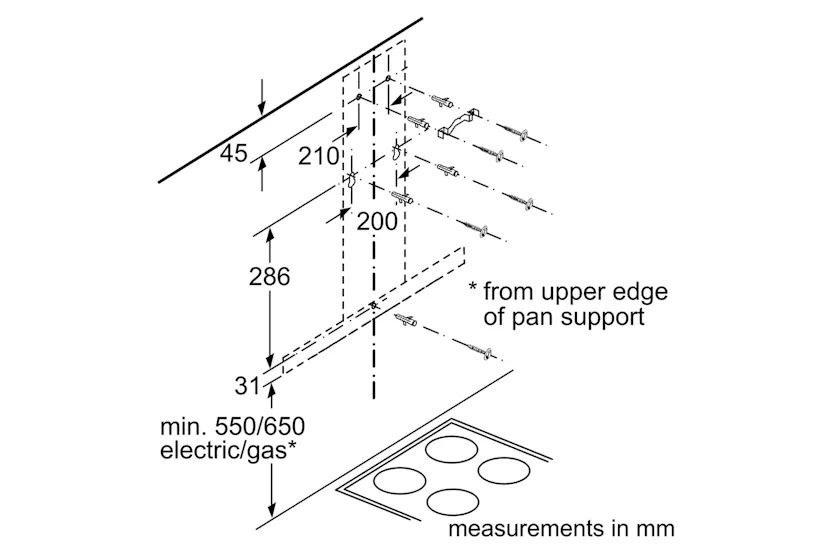 Neff N50 Wall Mounted Chimney Hood | D94BHM1N0B Neff N50 Wall Mounted Chimney Hood | D94BHM1N0B