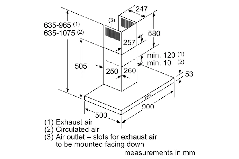 Neff N50 Wall Mounted Chimney Hood | D94BHM1N0B Neff N50 Wall Mounted Chimney Hood | D94BHM1N0B