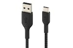 Belkin Boost Charge Braided USB-C to USB-A Cable | 1m | Black Belkin Boost Charge Braided USB-C to USB-A Cable | 1m | Black
