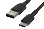 Belkin Boost Charge Braided USB-C to USB-A Cable | 1m | Black Belkin Boost Charge Braided USB-C to USB-A Cable | 1m | Black