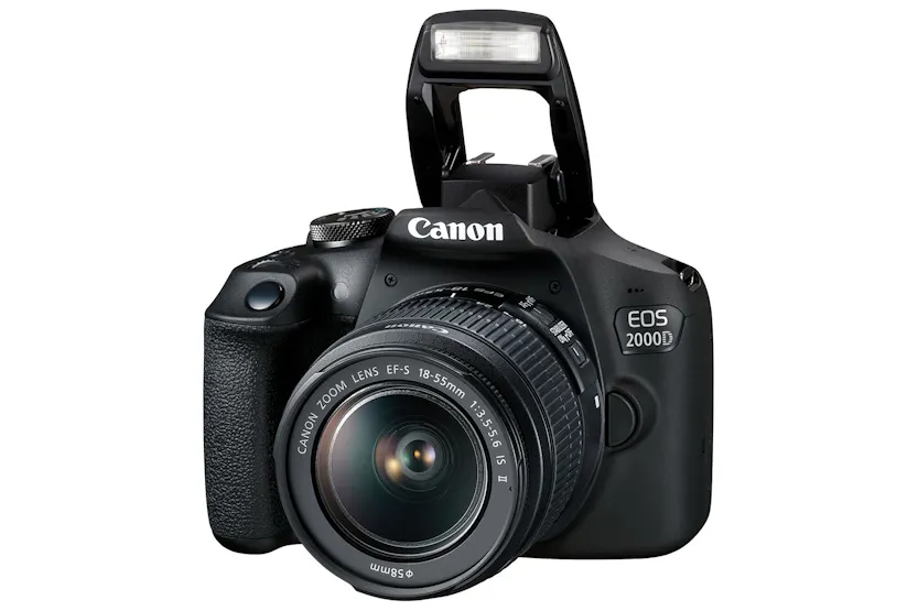 Canon EOS 2000D Camera with EF-S 18-55mm IS II Lens Shoulder Bag & SD Card | Black Canon EOS 2000D Camera with EF-S 18-55mm IS II Lens Shoulder Bag & SD Card | Black