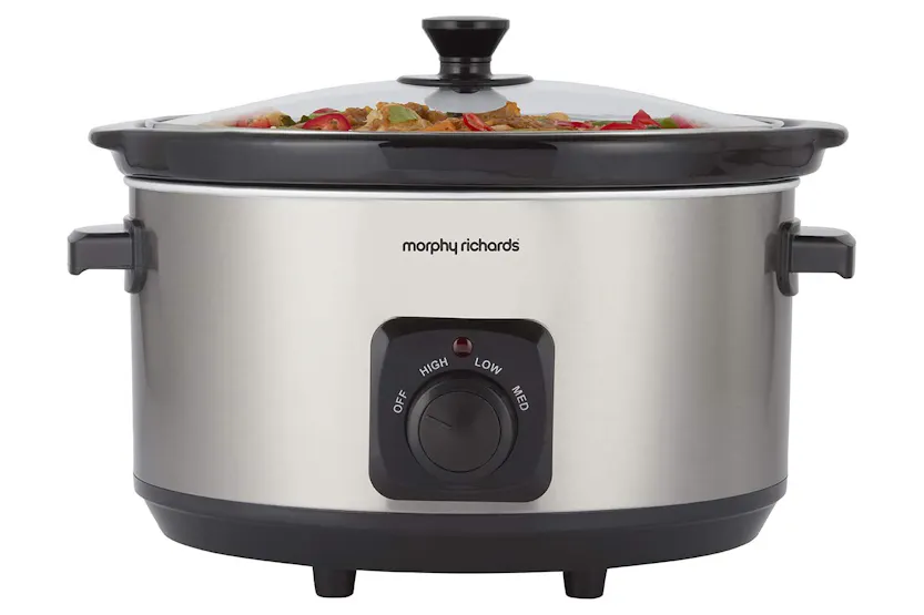 Morphy Richards 6.5L Ceramic Slow Cooker | 461013 | Brushed Stainless Steel Morphy Richards 6.5L Ceramic Slow Cooker | 461013 | Brushed Stainless Steel