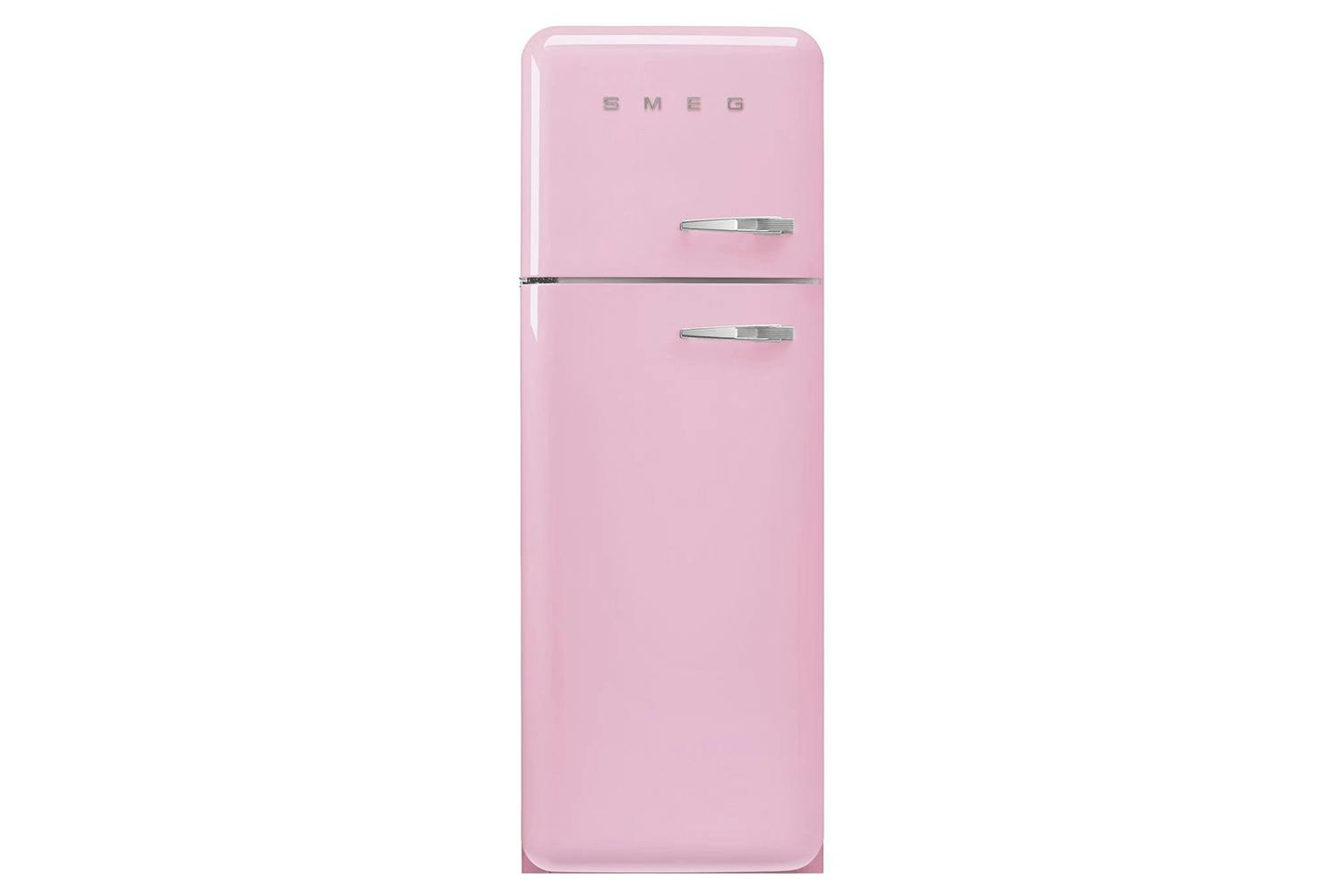 Smeg 50's Retro Style Freestanding Fridge Freezer | FAB30LPK5 | Pink