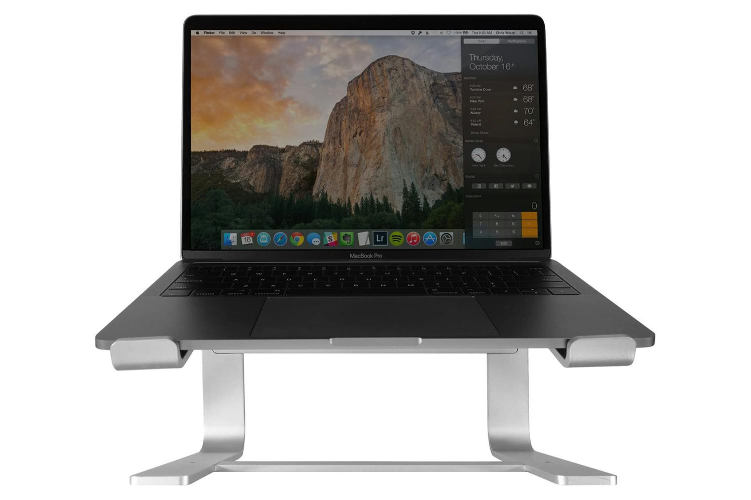 Macally Aluminum Laptop Stand | Silver