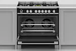Fisher & Paykel 90cm Dual Fuel Range Cooker | OR90SCG6B1 | Black Fisher & Paykel 90cm Dual Fuel Range Cooker | OR90SCG6B1 | Black