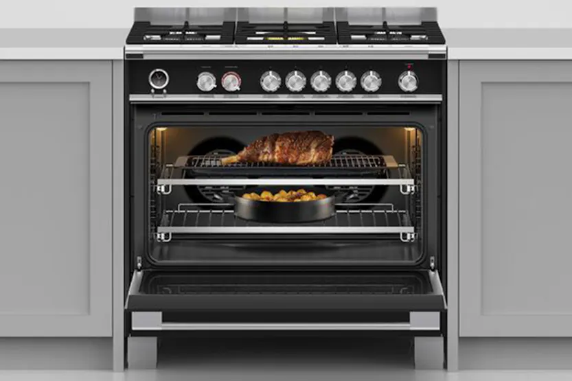 Fisher & Paykel 90cm Dual Fuel Range Cooker | OR90SCG6B1 | Black Fisher & Paykel 90cm Dual Fuel Range Cooker | OR90SCG6B1 | Black
