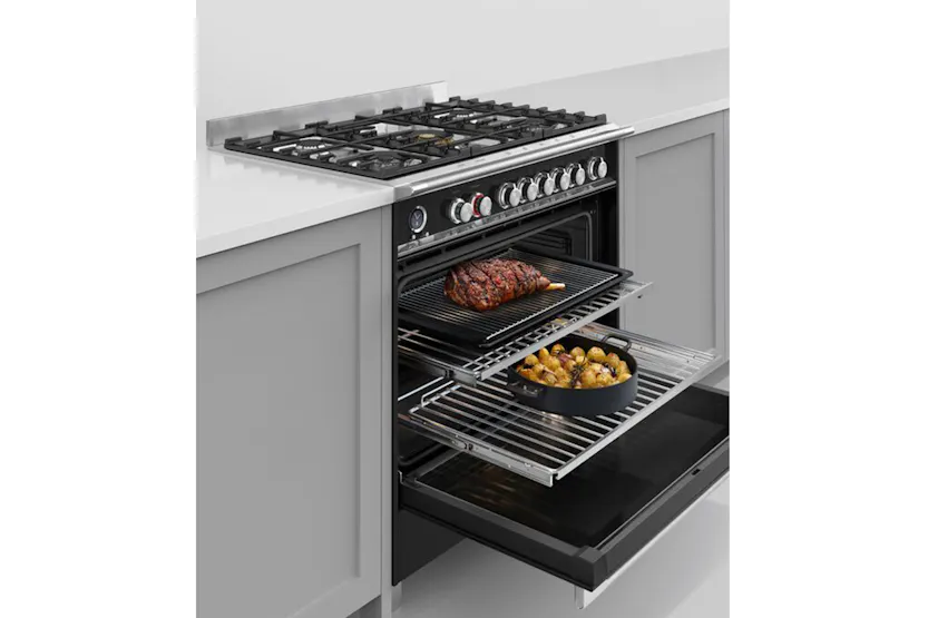 Fisher & Paykel 90cm Dual Fuel Range Cooker | OR90SCG6B1 | Black Fisher & Paykel 90cm Dual Fuel Range Cooker | OR90SCG6B1 | Black