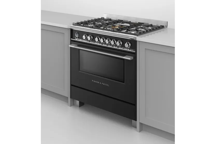 Fisher & Paykel 90cm Dual Fuel Range Cooker | OR90SCG6B1 | Black Fisher & Paykel 90cm Dual Fuel Range Cooker | OR90SCG6B1 | Black