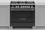 Fisher & Paykel 90cm Dual Fuel Range Cooker | OR90SCG6B1 | Black Fisher & Paykel 90cm Dual Fuel Range Cooker | OR90SCG6B1 | Black