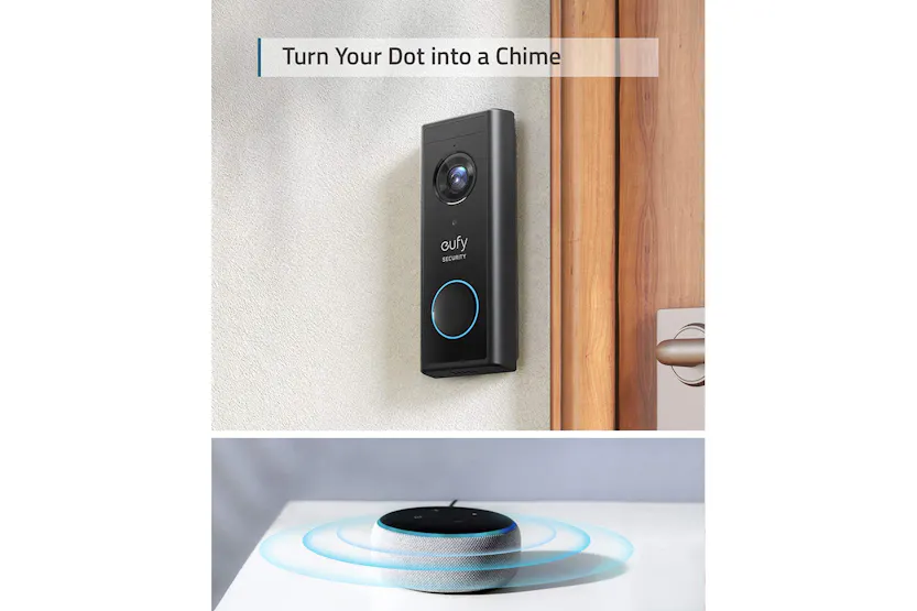 Eufy Wireless Add-on Video Doorbell | Black Eufy Wireless Add-on Video Doorbell | Black