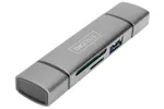 Digitus USB-C/USB 3.0 Dual Card Reader Hub Digitus USB-C/USB 3.0 Dual Card Reader Hub