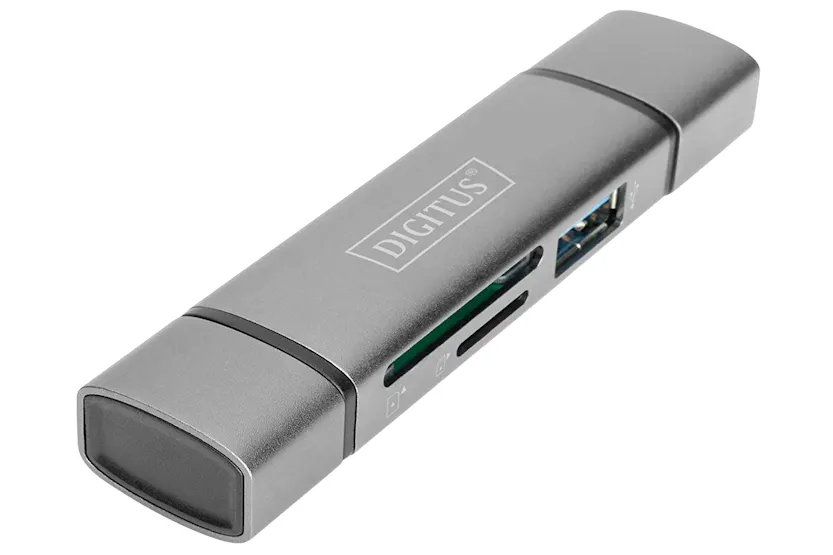 Digitus USB-C/USB 3.0 Dual Card Reader Hub Digitus USB-C/USB 3.0 Dual Card Reader Hub