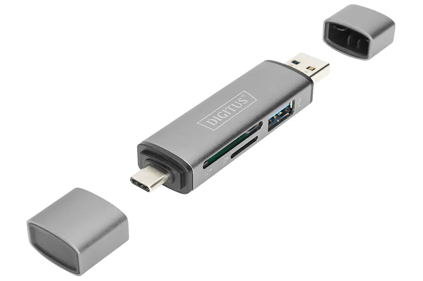 Digitus USB-C/USB 3.0 Dual Card Reader Hub Digitus USB-C/USB 3.0 Dual Card Reader Hub