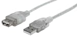 Manhattan Hi-Speed USB Extension Cable | Translucent Silver Manhattan Hi-Speed USB Extension Cable | Translucent Silver