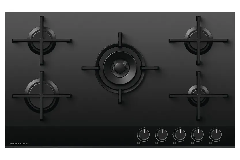 Fisher & Paykel 90cm Gas on Glass Hob | CG905DLPGB4 Fisher & Paykel 90cm Gas on Glass Hob | CG905DLPGB4