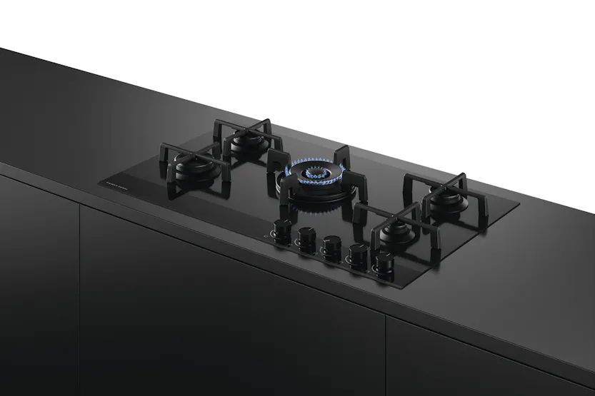 Fisher & Paykel 90cm Gas on Glass Hob | CG905DLPGB4 Fisher & Paykel 90cm Gas on Glass Hob | CG905DLPGB4