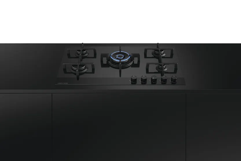Fisher & Paykel 90cm Gas on Glass Hob | CG905DLPGB4 Fisher & Paykel 90cm Gas on Glass Hob | CG905DLPGB4