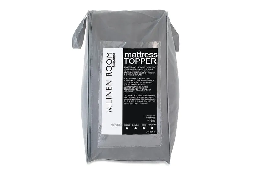 The Linen Room | Soft & Light Breathable Mattress Topper | King | 5ft The Linen Room | Soft & Light Breathable Mattress Topper | King | 5ft