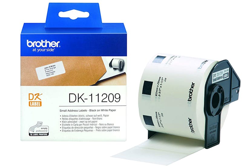 Brother DK-11209 Label Roll | 29 x 62mm | Black/White Brother DK-11209 Label Roll | 29 x 62mm | Black/White